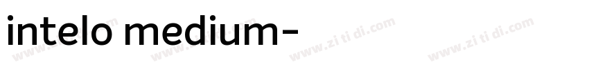 intelo medium字体转换